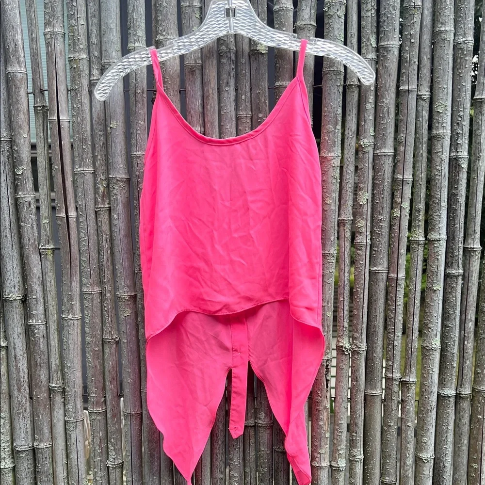 Vintage Havana Hot Pink Button-Down Top - Picture 4 of 4